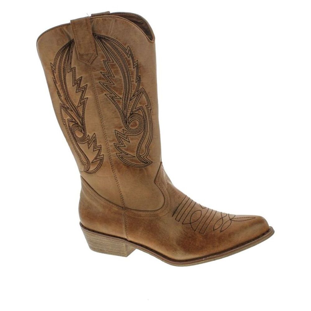 Coconuts by Matisse Tan Leather Western Cowboy Boots